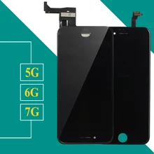 

AAA quality Screen Black White 3d Touch Screen Digitizer Lcd Assembly for iPhone 6 6s No Dead Pixel Pantalla Display for 5 6P 7