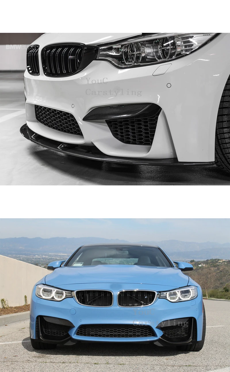 M3 F80 M4 F82 верхний сплиттер щиток из углеродного волокна для BMW F80 M3 F82 F83 M4 2013- 420i 428i 430i 440i авто-Стайлинг