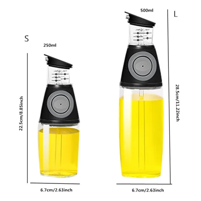 2 шт./компл. без капельного Стекло оливковое масло уксус диспенсер Насадка бутылки Многофункциональный Пособия по кулинарии инструменты Кухня организации хранения - Цвет: Черный