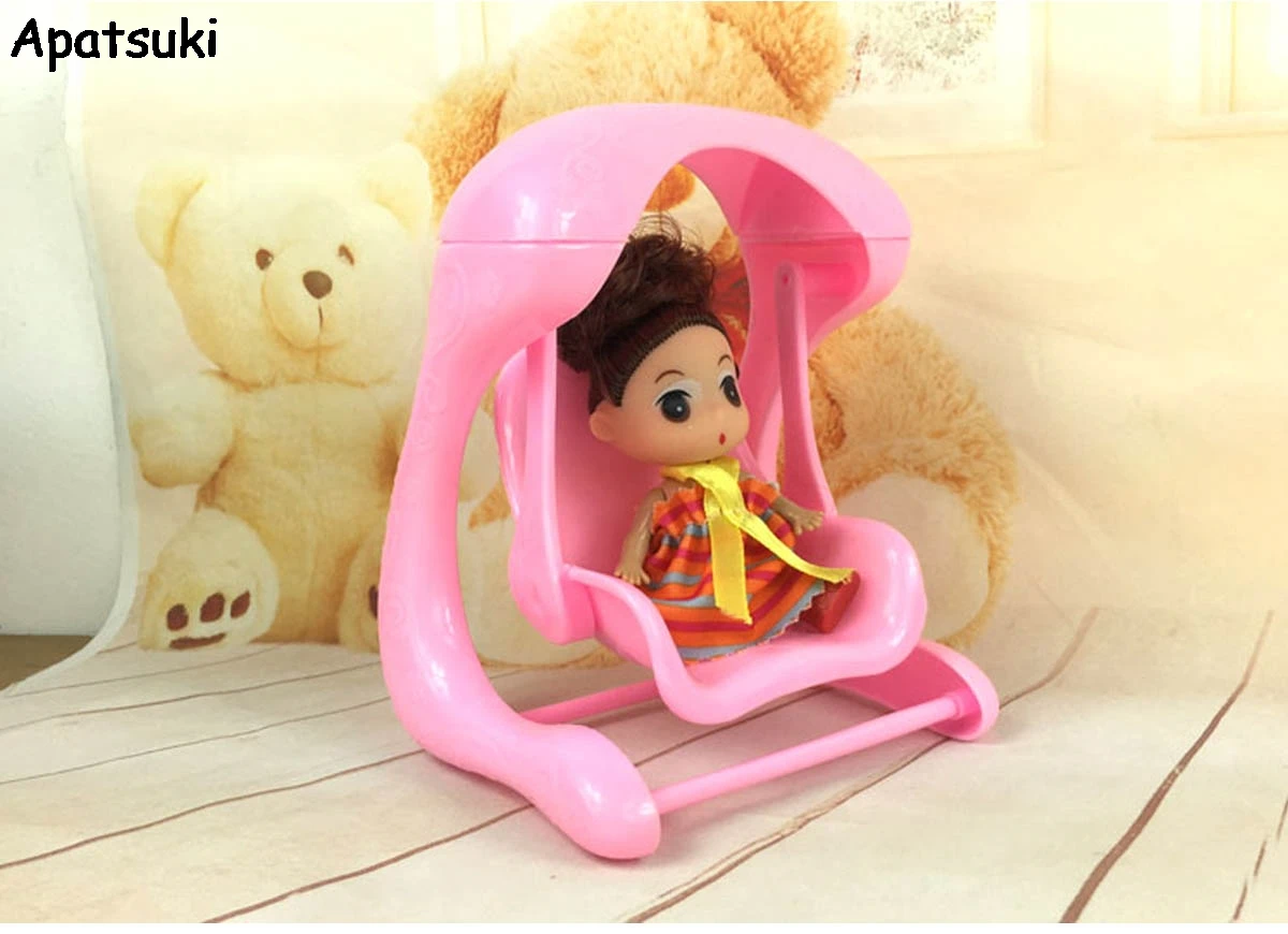 Mini Doll Accessories Swing Chair for Kelly dolls 1 12 Toy for Kids Play House Doll