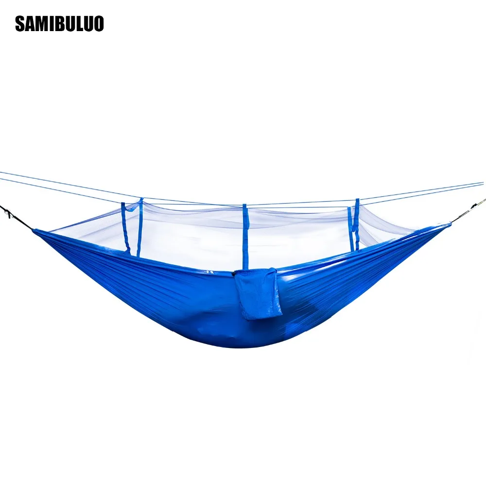 

Ultralight Outdoor Camping Hunting Mosquito Net Parachute Hammock 2 Person Flyknit Hamaca Garden Hamak Hanging Bed Leisure Hamac