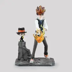 Аниме Hitman Reborn Sawada Tsunayoshi Reborn ПВХ фигурка Коллекционная модель кукла игрушка 19 см