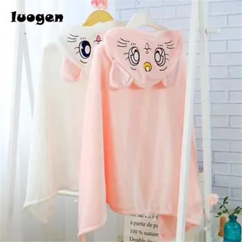 Anime Sailor Moon Cosplay Hooded Cloak Shawls Blankets Cute Neko Artemis Luna Cat Flannels Cloaks Blanket Soft Cap Hoodie neko atsume cat new cosplay daily hoodie girl lovely sweater winter cloak hoodie warm coat costume