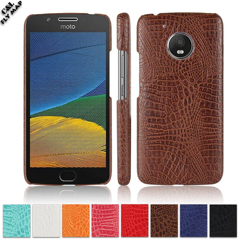 Чехол из крокодиловой кожи для Motorola Moto G5 G 5 XT1672 XT1676 жесткий защитный чехол ПК