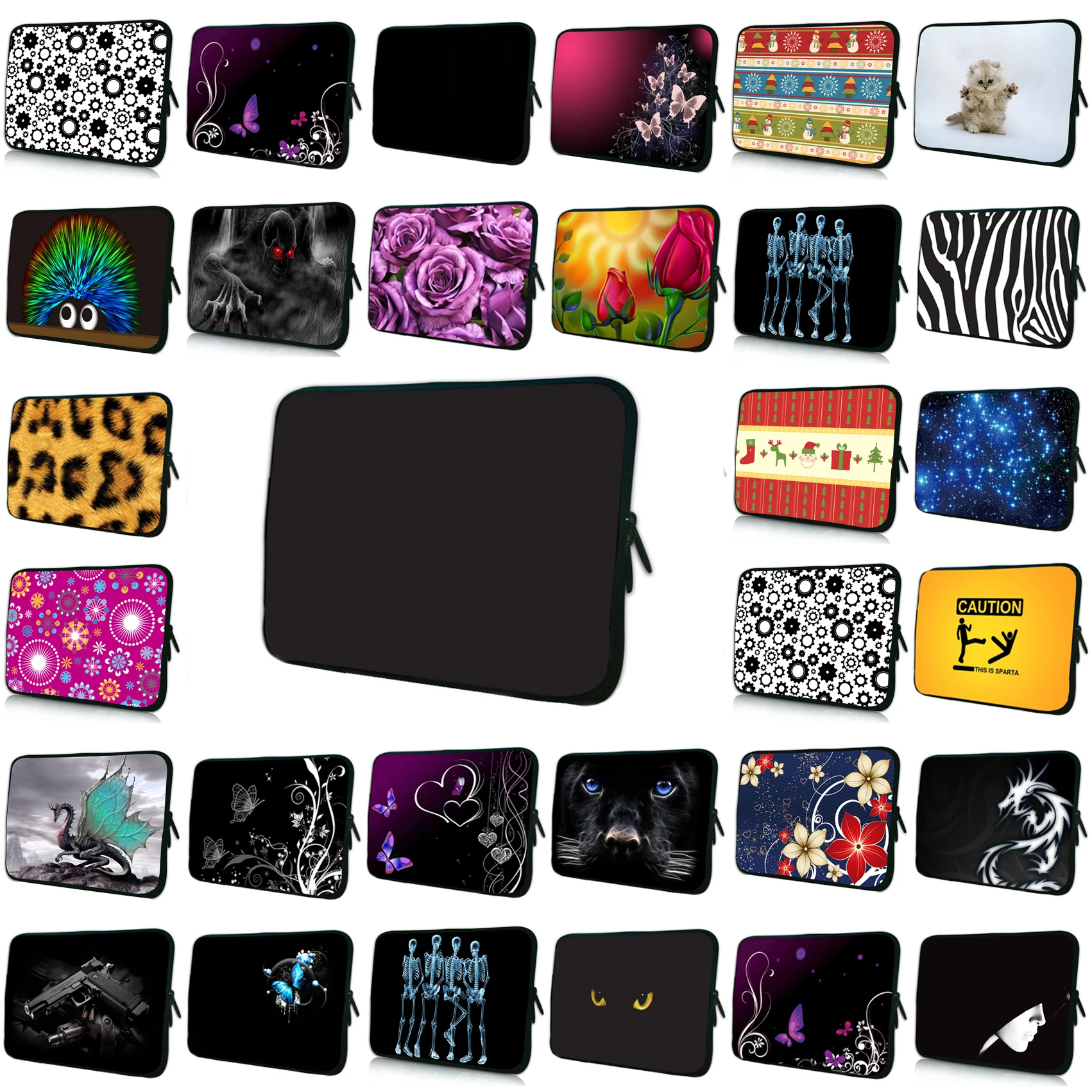 

Universal 13" Unisex Black Neoprene Laptop Bags For Dell Lenovo Acer HP 12.8 13.3 Inch Protector Ultrabook Notebook Sleeve Case