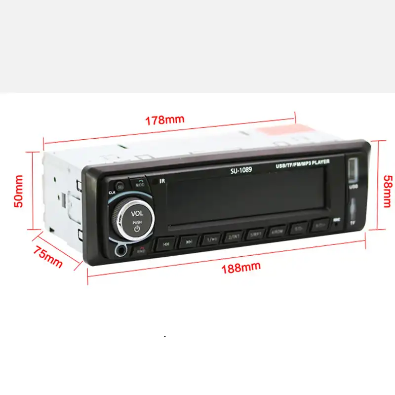 Автомагнитола 12 В стерео аудио плеер Bluetooth для телефона MP3 FM USB 1 Din пульт