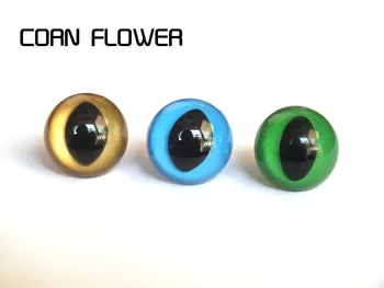 

60pcs mixed color 18mm plastic cat eyes safety eyes & white washer for diy animal doll