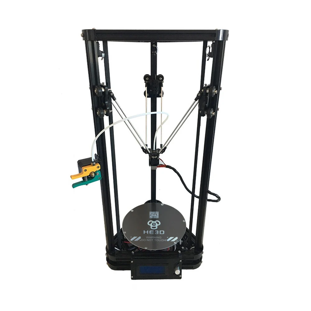 Newest HE3D reprap DIY delta 3D printer K200 automatic leveling_all injection plastics parts_remotely extruder