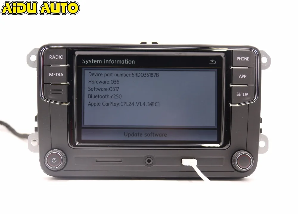 RCD330 RCD330G Plus Carplay MIB радио для автомагнитола VW Golf 5 6 Jetta MK5 MK6 CC Tiguan Passat B6 B7 поло touran 6RD035187B Mirrorlink 1 ГБ