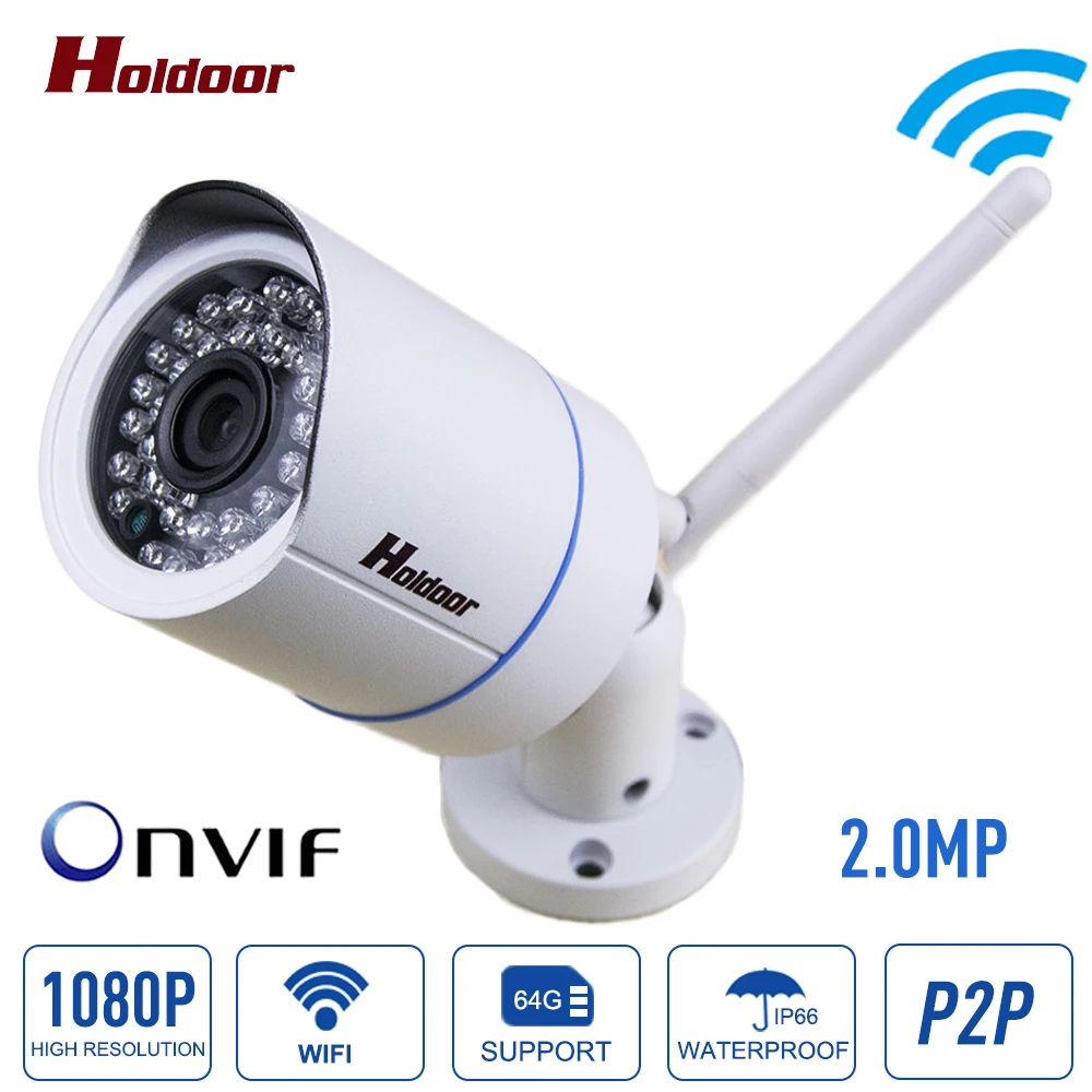 

Bullet 1080p Ip Camera 2mp Wifi Wireless Outdoor Waterproof IP66 Infrared Night Vision Motion Detect Cctv Webcam Freeshipping