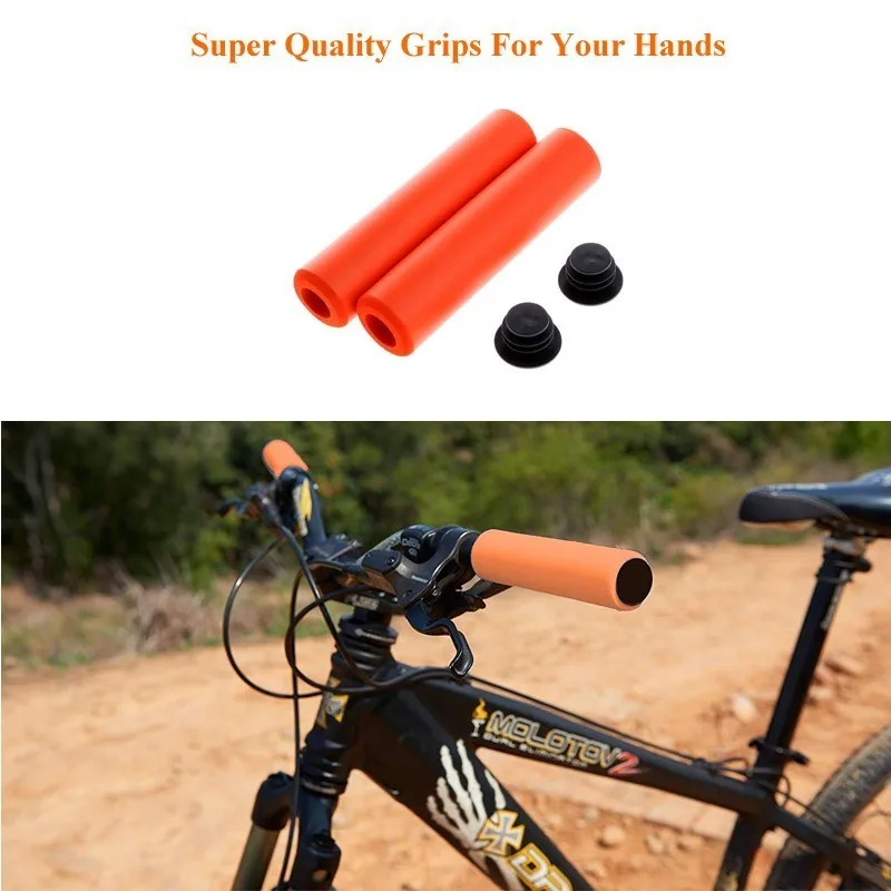 2Pcs MTB Bike Bicycle Soft Durable Sponge Bar Grip HOT New 