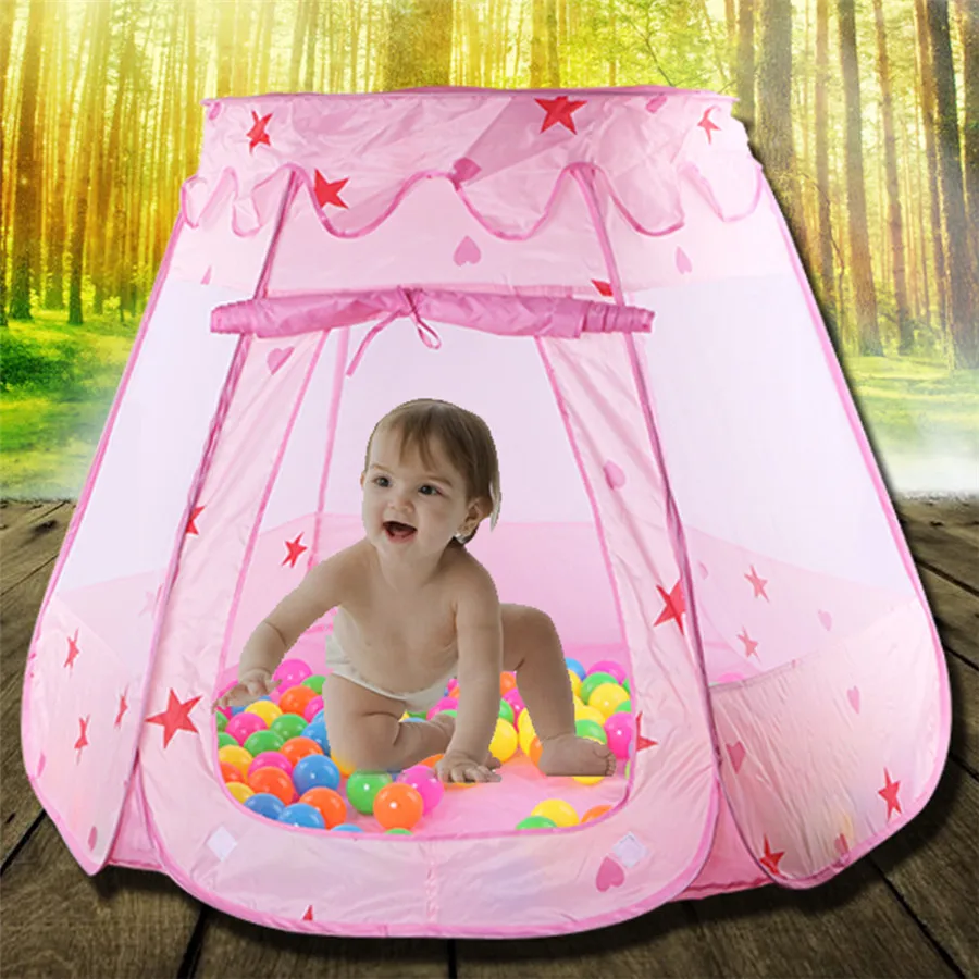 Tent For Kids Part - 41: Large Princess Tent For Kids Cute Play House Baby Ocean Ball Pool Pit Indoor Outdoor Kids Girls Play Tent Toy Gifts-in Toy Tents From Toys U0026 Hobbies On ...