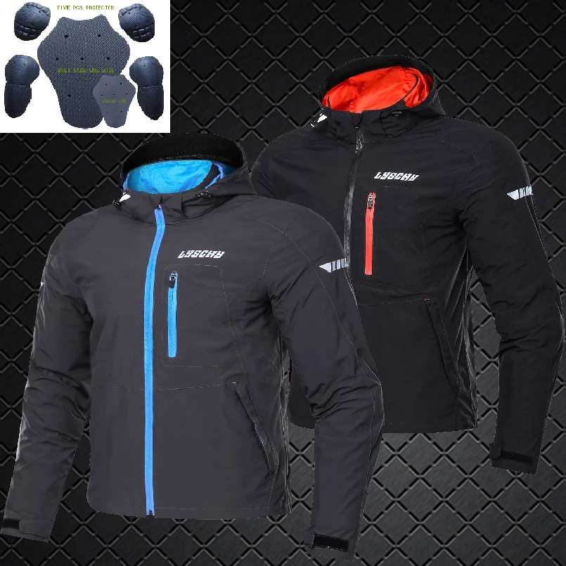 

2018 Summer Winter Motorcycle Men's Jacket Moto Protective Gear Armor Men MX Racing Clothing Waterproof Motorbike Jackets Casual