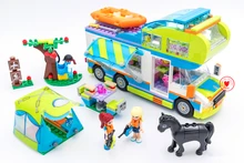 New Friends Girl bus Motorhome fit legoings friends font b figures b font city bus Building