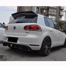 O Style Carbon Fiber Rear Trunk Roof Spoiler Wing Use For Volkswagen VW Golf 6 VI MK6 R20 GTI 2010-2013 carbon fiber rear trunk roof spoiler for volkswagen vw golf 7 vii mk7 gti 2014 2017 a style car window wing