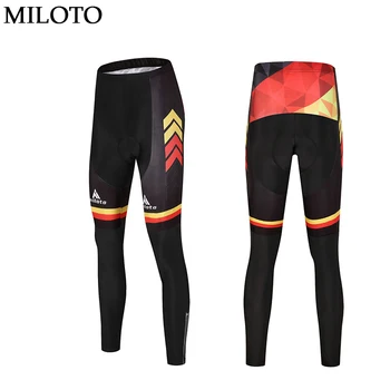 

MILOTO Men Cycling Pants Long Pants Trousers Spring&Autumn Cycling Long padded Bike Bicycle Racing Bib Pants