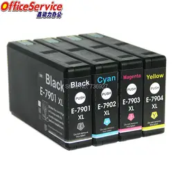 8X = 2 Наборы для ухода за кожей T7901 T7911 T79XL Совместимый картридж для Epson WorkForce Pro WF-4630DWF 4640 DTWF 5110DW 5190DW 5620DWF принтер