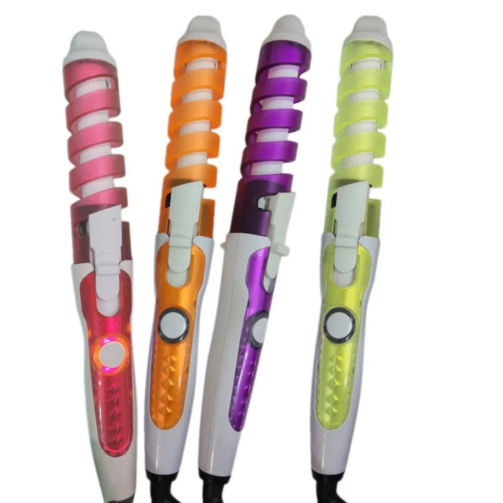 

Magic Pro Hair Curlers Roller Electric Curl Ceramic Spiral Hair Curling Iron Wand Salon Hair Styling Tools Styler US Plug
