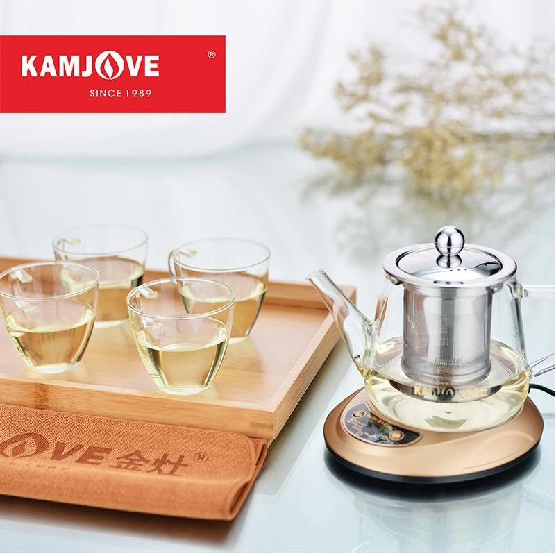 Kamjove жаростойкий чайный сервиз жаростойкий чайник с чашками цветочный горшок красный набор чашек чайник с поддержкой