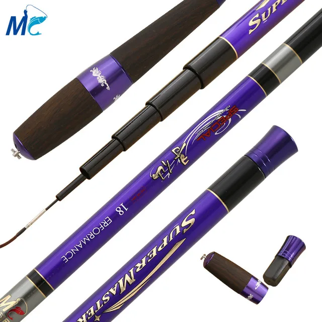 Cheap 3.6/4.8/6.3m Taiwan Fishing Rod Spinning Fishing Rod Carbon Super Light Superfine Fishing Rod
