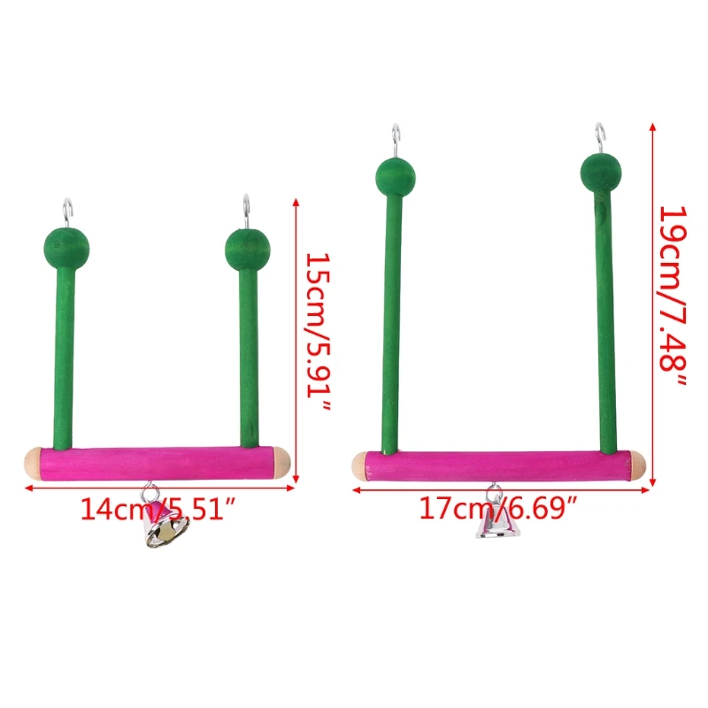 Let's Pet Птица Попугай качели стенд попугай окунь дерево гамак подвесной металлический крючок игрушки для животных