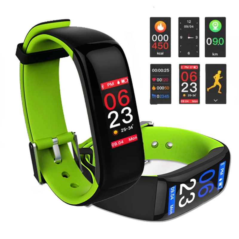 

RUIJIE Smart Bracelet P1 PLUS Color Screen Pulsometer Blood Pressure Fitness Tracker Band Heart Rate Waterproof Wristband