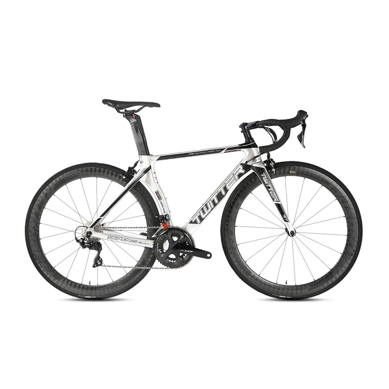 Flash Deal TWITTER Full Carbon 22 Speed Road Bicycle Bike Carbon Wheel All 105/R7000 22 Speed Transmission System 1