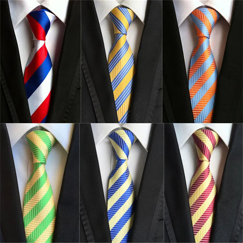 

CityRaider Fashion Gravatas 2018 Striped Ties for Men Necktie Slim Corbatas Mens Business Neck Tie Blue Wedding Neckties A011
