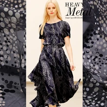 На заказ 16 мм широкая шелковая крепдешин новое летнее открытое шелковое тусклый цветок Ткань шелковая цветочная ткань летнее платье