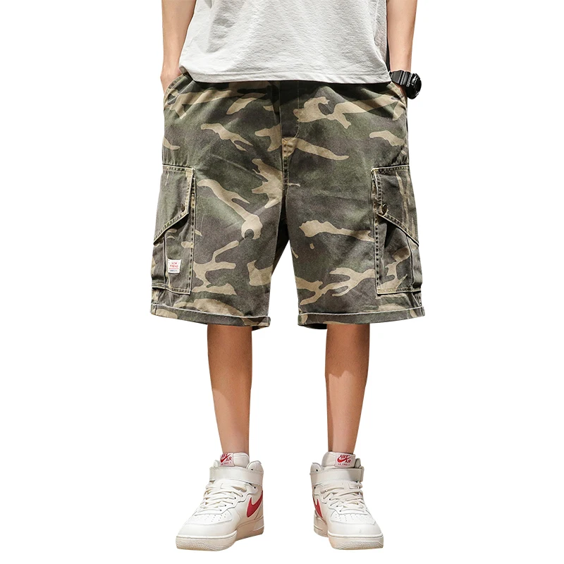 

2019 New Summer Camouflage Shorts Men Fashion Military Shorts Male Casual Plus Size Loose Cotton Man Streetwear Spodenki Meskie