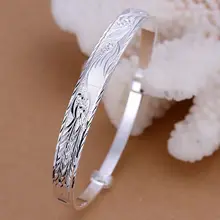 B055 na moda prata cor pulseira 925 moda jóias phoenix bangle/arnajiua avqajmxa