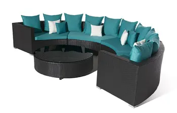 

high quality rattan semicircularmoon sofa set SG-12175A