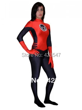 

Dark Blue & Red Spandex Superhero Costumes Red Lanterns Zentai Suit