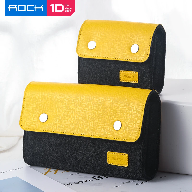 

ROCK Universal Wool Felt Wallet Bag For iPhone XS Max XR 7 8 Plus Phone Pouch Storage Bag For Samsung Xiaomi Huawei P30 Pro