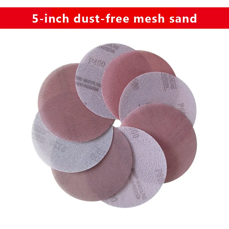 

MAXMAN 50PCS 5 Inch 125mm Flocking Disc Anti-blocking Type Dry Sanding Paper Instead Of Mocha Sandpaper Rotary Tool Set
