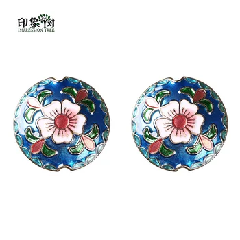 

5/10pcs/LOT 2*18mm Retro Bohemian Flower Leaves Zinc Alloy Metal Enamel beads For DIY Jewelry Making Bracelets 27062