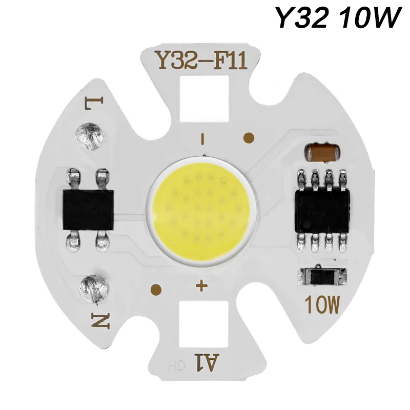 Светодиодный COB Чип-диод переменного тока 220 в 3-9 Вт 10 Вт 20 Вт 30 Вт 50 Вт для прямоугольного светильник, матричный светильник, светодиодные лампы-ампулы Y27 Y32, не нужен светодиодный драйвер - Испускаемый цвет: Y32 9W