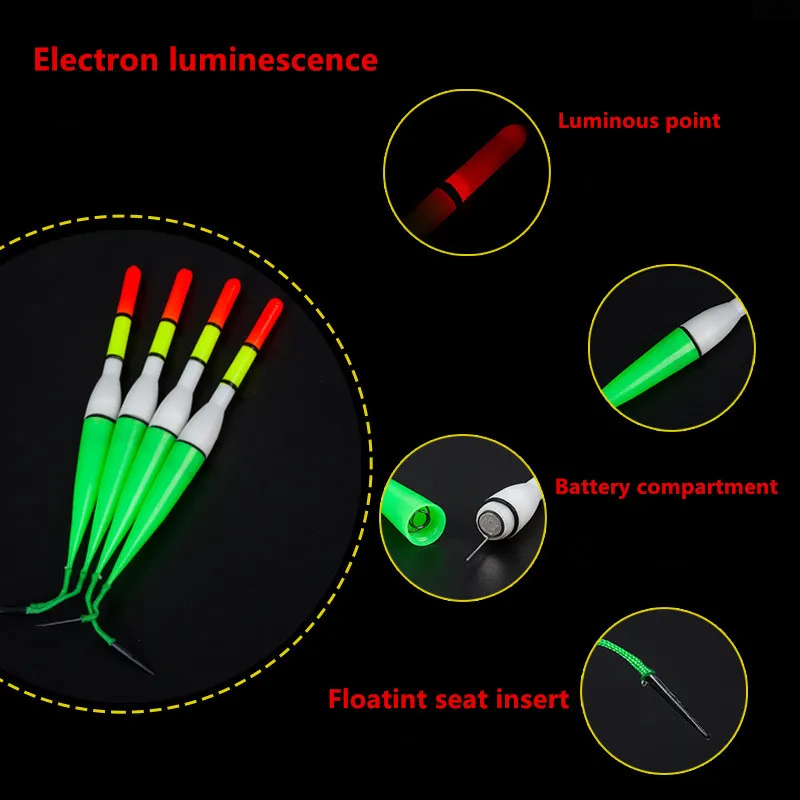 

Hot Sale 15 CM LED Fishing Float Electric Float Light + Battery Deep Water Float Fishing Tackle Ocean Boat Fishing Fishing Gear