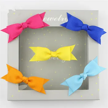 

20Pcs Baby Girl Hair Bow Boutique Alligator Clip Grosgrain Ribbon Bowknot Fishtail hairpin Infan Headwear Baby hair Accessories