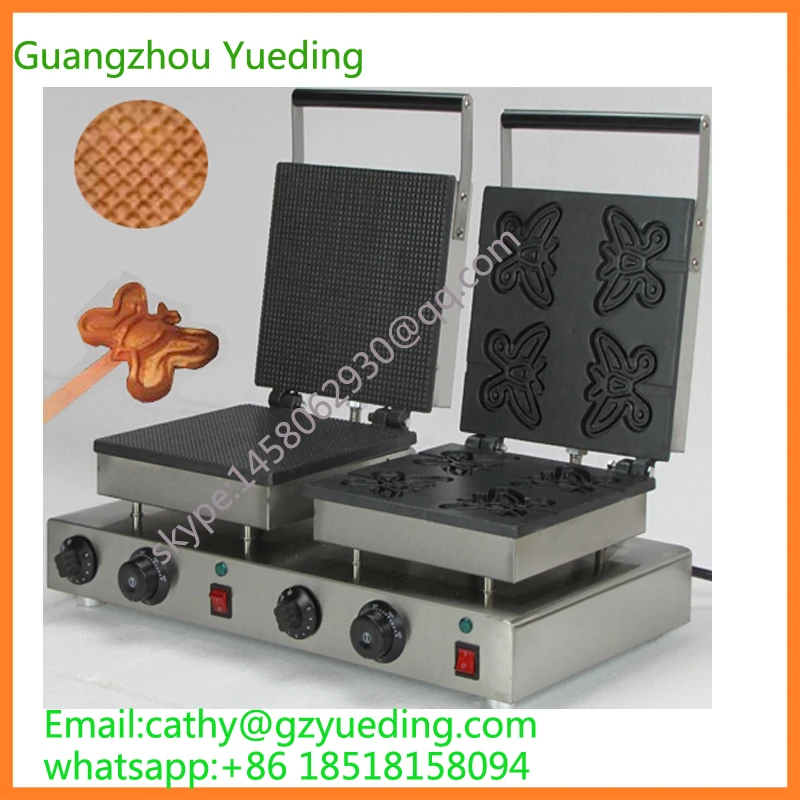 

Most popular mini lolly waffle cake pressing making machine for sale