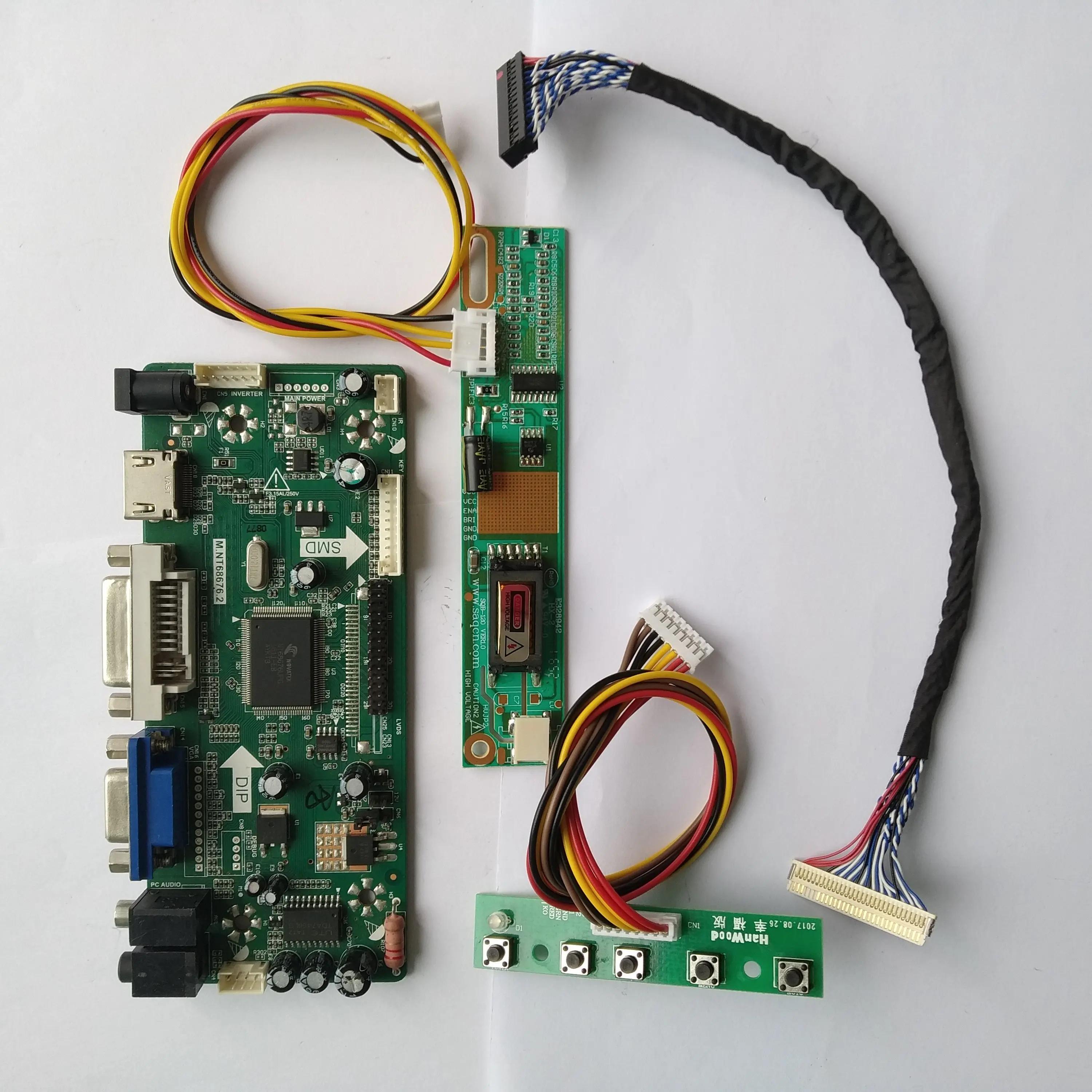 Набор драйверов HDMI LCD DVI M.NT68676 плата контроллера DIY VGA 30pin для B133EW01 V4/B133EW01 V9 1280X800