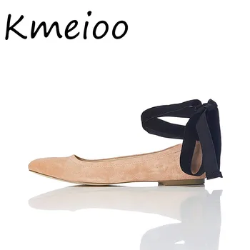 

Kmeioo Fashion US Size 5-15 Women Shoes Riband Ballet Flats Round Toe Flat Shoes Slip On Loafers Sweet Casual Famele Shoe