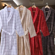 Осенне-зимний мужской банный халат, плотный длинный халат для влюбленных, хлопковый мужской халат, плюс размер XXL, мягкий теплый мужской халат, бархатный мужской халат, белый