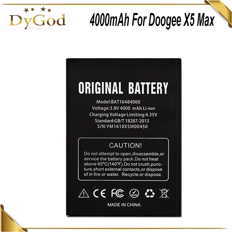 Аккумулятор 4000 мАч для DOOGEE X5 MAX X5 MAX Pro аккумуляторная батарея AKKU