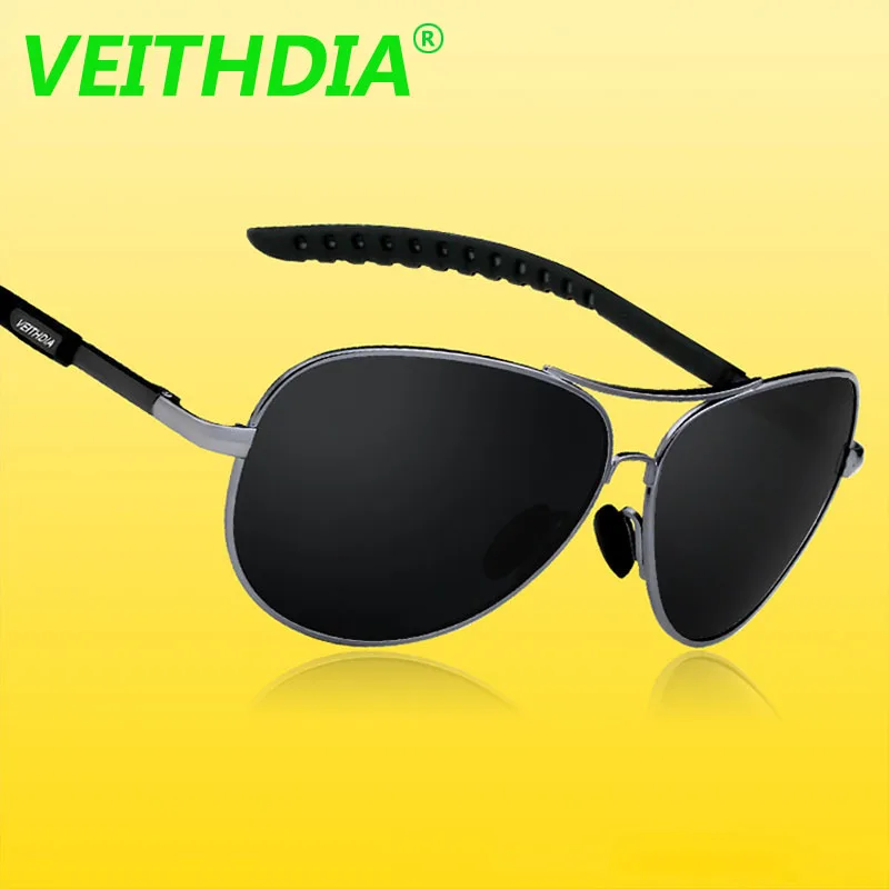 

VEITHDIA Brand Designer 2019 Retro Men's Pilot Eyewear Sun Glasses Accessories Polarized Sunglasses oculos de sol For Men 3088