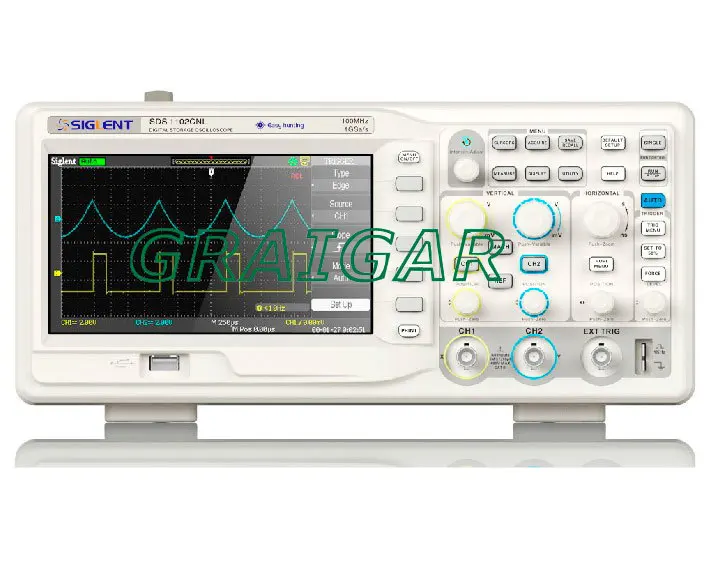 

Digital Oscilloscope SIGLENT SDS1202CNL 200MHz. 2 CH+1 EXT, 1GSa/s/CH Real Time Sample Rate,5Kpts/CH Memory Depth