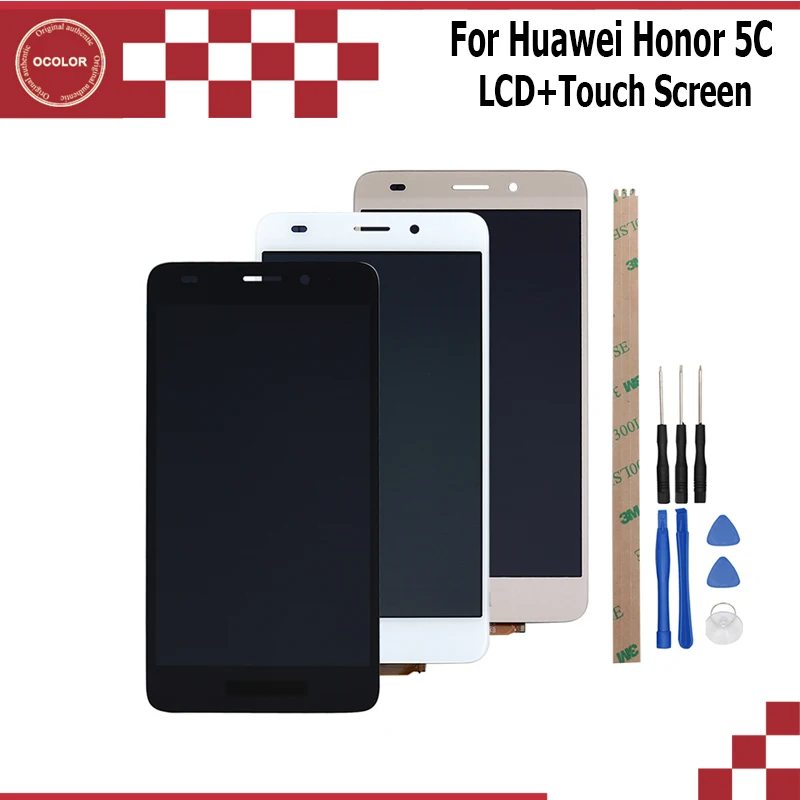 

ocolor For Huawei Honor 5C LCD Display and Touch Screen 5.2 inch Mobile Phone Accessories For Huawei Honor 5C NEM-TL00H +Tools