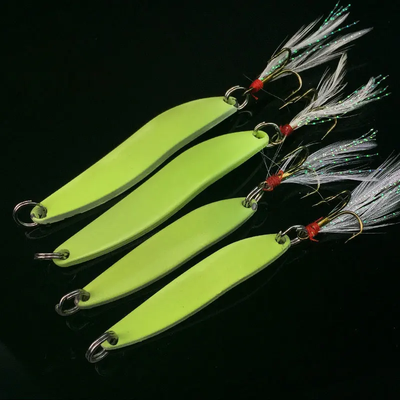 10 шт. металлическая ложка для ловли окуня|spoon green|lure vibrationspoon kit |