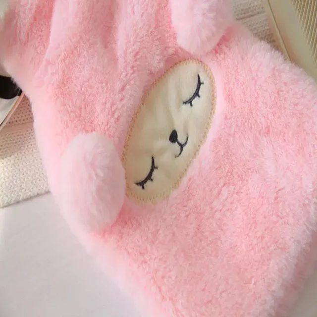 2017 New Creative Cute Cartoon Rabbit Hot Water Bottle Bag Safe And Reliable High-quality Rubber Washable Household Warm Items