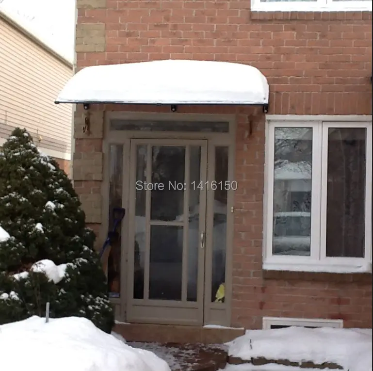 

DS100300-P,100x300CM,DEPTH 39.37'',WIDTH 118.11'',simple to install door canopy awning,plastic bracket door canopy awning